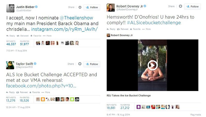 The Ice Bucket Challenge social media campaign